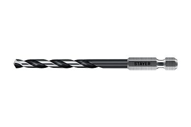 Сверло по металлу ц/х 5.0х52х109 мм, HSS, хв. HEX 1/4", класс A1 "IMPACT READY" (29603-5) STAYER