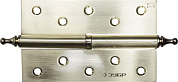Петля дверная разъемная "ЭКСПЕРТ", 1 подшипник, цвет мат. латунь (SB), правая, с крепежом, 125х75х2,5мм,2шт (37605-125-3R) ЗУБР