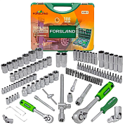 Набор инструментов 108пр. 1/2'', 1/4'' (6гр.)(4-32мм)(Forsland-41082-5) Forsland