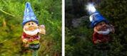 Фонарь садовый ЧУДЕСНЫЙ САД 681-B "Гном в синем колпаке" св/диодный на солнеч.батарее, полирезина