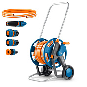 Набор для полива 4 пр., шланг 25м х 1/2, усилен колеса, телескопич ручка HCK-25(428461) GRINDA