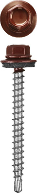 Саморез кровельный для дер. обр. Ø 29x4.8мм RAL 3005 красный 2500шт. (30300-48-029-3005) STAYER