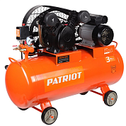 Компрессор воздушный масляный PTR 80-450A (2.2 кВт 450 л/мин 220В 10бар 2 порш 80л) PATRIOT / EXPERT