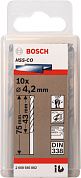 Сверло по металлу ц/х 4.2х43х75 мм, HSS-Co, 10шт. (2 608 585 882) BOSCH