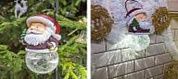 Фигура-фонарь декор. садовая ЧУДЕСНЫЙ САД 523 "Санта" подвесная на солнеч.батарее, полирезина