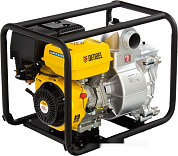 Мотопомпа для грязной воды PX-80D, 15 л.с., 3", 1500 л/мин, глуб 8 м,напор 30 м Denzel