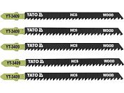 Пилка лобзиковая по дереву 90х115х1.3мм 8TPI , 5шт. (YT-3409) YATO