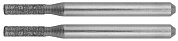 Мини-шарошки алмазные, d 2.3x10.0x3.2мм, длина 38мм, 2шт. (35921) ЗУБР