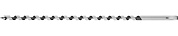 Сверло по дереву, спираль Левиса, HEX хвостовик, 29465-450-12, d=12х450мм (29465-450-12) URAGAN