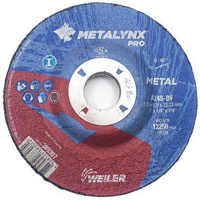 Круг обдирочный 125х7.0х22.23 мм для металла EXTRA (388557) METALYNX