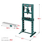 Пресс гидравлический с домкратом и возвратными пружинами, 20т "PMW-20" (43470-20) KRAFTOOL фото10