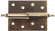 Петля дверная разъемная "ЭКСПЕРТ", 1 подшипник, цвет ст. латунь (AB), правая, с крепежом, 100х75х2,5мм,2шт (37605-100-5R) ЗУБР