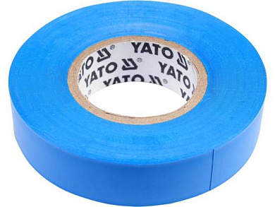 Изолента ПВХ, 15мм х 20м х 0,13мм, синяя (YT-81591) YATO