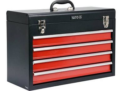 Ящик для инструмента металлический с 4 выдвижными полками (YT-08874) YATO