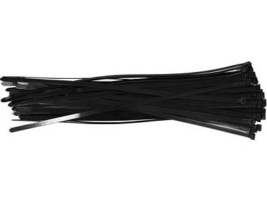 Хомут пластмассовый черный 350х7.6мм (50шт.)(YT-70652) YATO