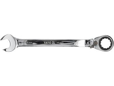 Ключ комбинированный с трещоткой с переключением 28мм (YT-1671) YATO