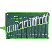 Ключи комбинированные, 16пр. (6-19, 22, 24мм) (Forsland-5161P) Forsland