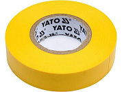 Изолента ПВХ, 15мм х 20м х 0,13мм, желтая (YT-81594) YATO