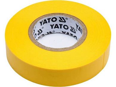 Изолента ПВХ, 15мм х 20м х 0,13мм, желтая (YT-81594) YATO