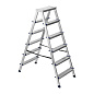 Лестница-стремянка алюмин. двустор., 6 ступ, 1290мм, слож. 1400х515х160мм, (97926) СИБРТЕХ фото2