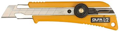 Нож с выдвижным лезвием эргономичный с резиновыми накладками, 18мм (OL-L-2) OLFA