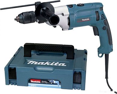 Дрель ударная HP 2071 FJ (1010 Вт, до 16 мм в мет., 2 скор., патрон БЗП, кейс) MAKITA