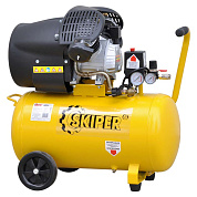 Воздушный компрессор SKIPER AR50B (до 260 л/мин, 8 атм, 50 л, 230 В, 1.80 кВт)