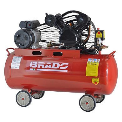Воздушный компрессор BRADO IBL3100B (до 600 л/мин, 8 атм, 100 л, 380 В, 3.0 кВт)