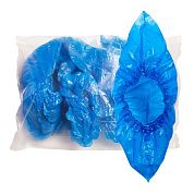 Бахилы полиэтиленовые, 3.2 гр., 40х15 см, голубые, 100 шт. (15640) А.Д.М.
