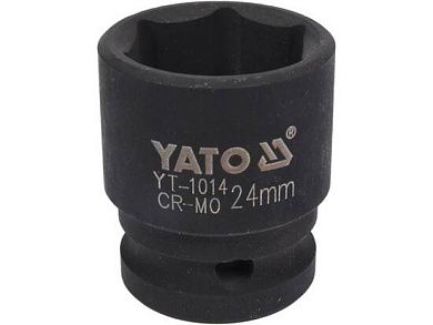 Головка ударн. 1/2" 24мм, L=43мм, 6гр. CrMo (YT-1014) YATO