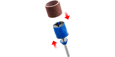 Трубка наждачная 13.0 мм, 2шт. + держатель EZ SpeedClic (SC407)(2 615 040 732) DREMEL