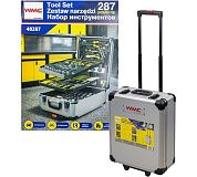 Набор инструментов 287пр. 1/4'',1/2'' (6гр.)(4-30мм), в алюминиевом кейсе (WMC-40287) WMC