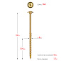 Саморез конструкционный Ø 8.0х160мм, желтый цинк, тарельч. головка, TX40, 50шт. (30051-80-160) ЗУБР фото6