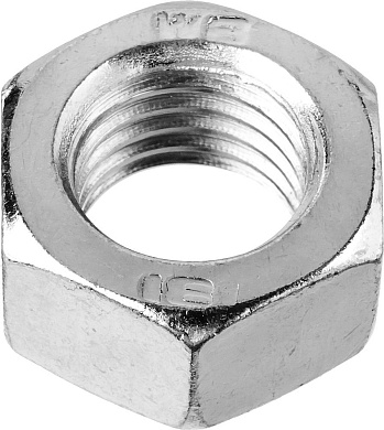 Гайка шестигранная M4 ГОСТ 5927/DIN 934 кл. пр. 6.0 оцинк. 55шт. (303556-04) ЗУБР