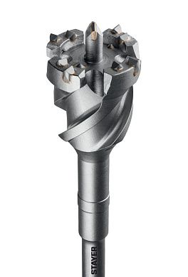 Бур проломный SDS-max 80х500х600 мм "HERCULES-4Х" (29319-80-600) STAYER