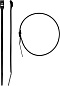 Хомут стяжка нейлон Ø 2.5x155 мм черный плоский замок 50шт. (30935-25-155) ЗУБР фото2