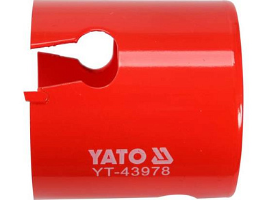 Сверло корончатое универсальное TCT 64мм 5/8'', YG6X, C45 (YT-43978) YATO