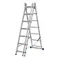Лестница алюмин., 3х7 ступ, трехсекц., 3070мм, слож.1980х445х135мм, (97817) СИБРТЕХ фото2