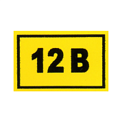 Комплект наклеек из 10 шт. 12в, р-р 1*1,5см , цветн., с/к из пленки ПВХ, с подрезкой