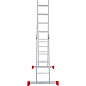 Лестница-трансформер алюм. шарнирная NV2320 (4х4 ступ. 219/452см, 13.1кг) Новая Высота фото6