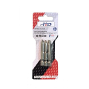Биты крестообразные PH1+PH2+PH3х50мм 1/4" S2 (3шт) (HD-77879) H-D