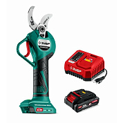 Секатор аккум. СКБ-2030-21 LMS (20 В, 1акк. х 2.0 А/ч Li-Ion, 30 мм макс. рез, кор.) ЗУБР