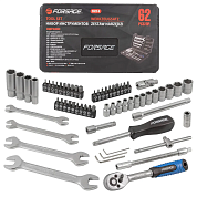 Набор инструментов 62пр. 1/4'' (6гр.)(F-2622-5) Forsage