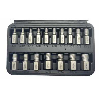 Экстракторы для шпилек 1/8"-5/8", набор 17пр., 42CrMo (HD-05894) H-D