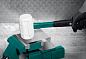 Киянка резиновая белая 680г "X-FORCE" (2077-68) KRAFTOOL фото7