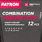 Набор ключей комбинированных 12 пр (6,7,8,9,10,11,12,13,14,17,19,22мм)(P-5122MP) PATRON фото5