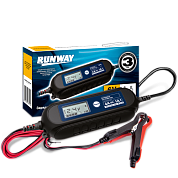 Устройство зарядное для аккумуляторов Smart car charger (6/12В; ток 1А/4А) (RR105) RUNWAY