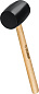 Киянка резиновая, с деревянной рукояткой, 0.34кг (2050-55_z02) ЗУБР фото2