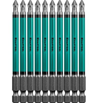 Бита PZ2 L= 100 мм, 1/4", 10 шт. "Optimum Line" (26124-2-100-10) KRAFTOOL