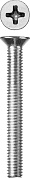 Винт с потайной головкой M6x55 DIN 965 кл. пр. 4.8, оцинк. 5 кг (303110-06-055) ЗУБР